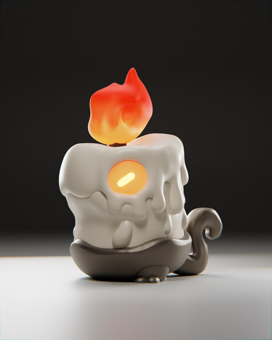 Wickii - UNPAINTED 3D Resin Figure - Grumpii Art Toy