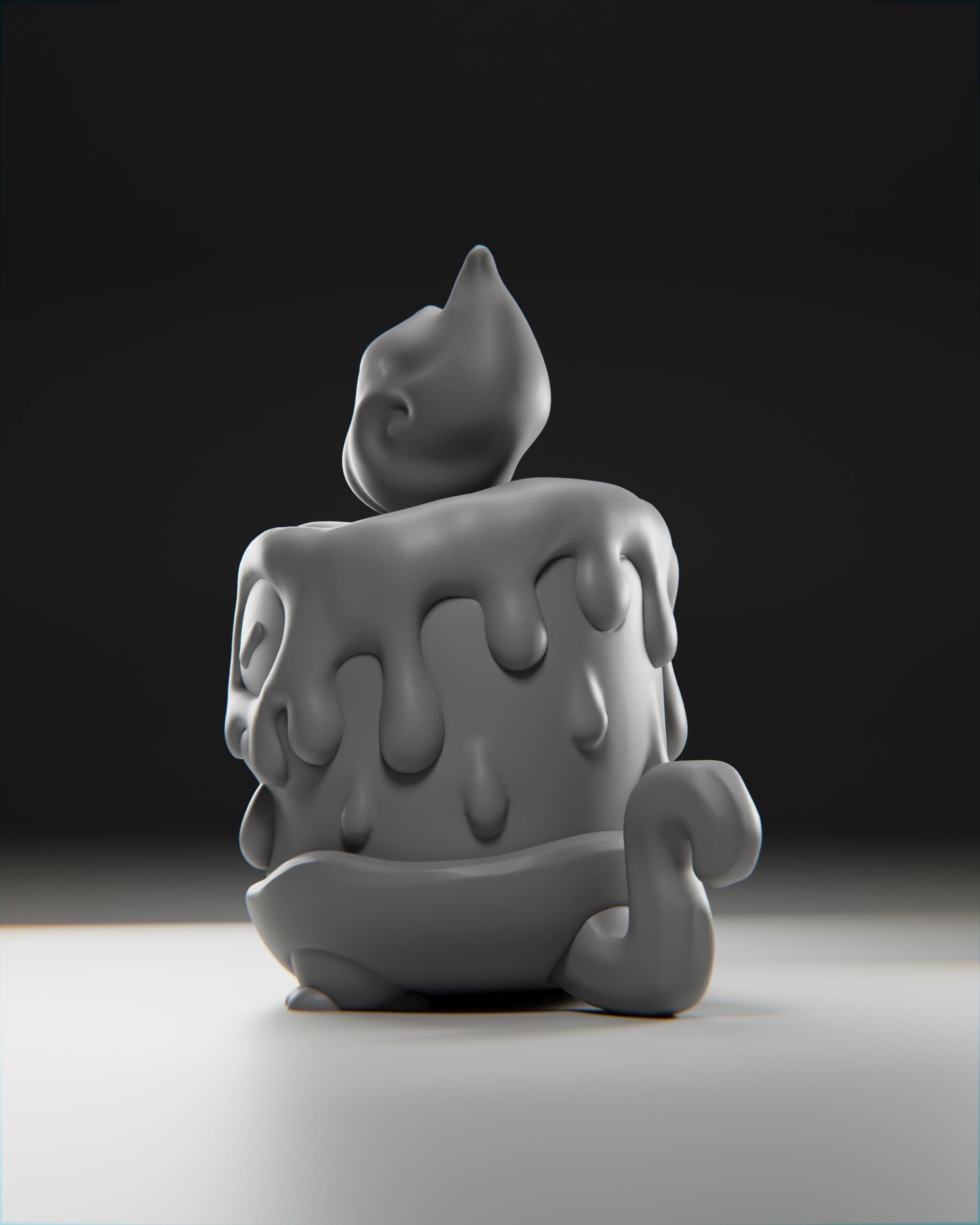 Wickii - UNPAINTED 3D Resin Figure - Grumpii Art Toy