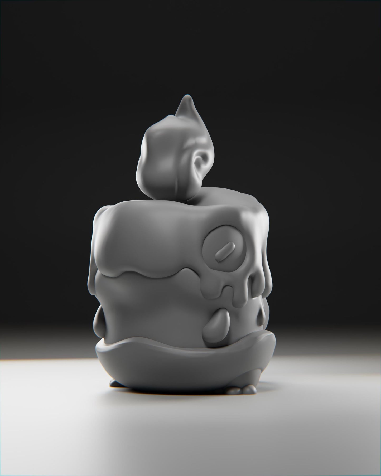 Wickii - UNPAINTED 3D Resin Figure - Grumpii Art Toy