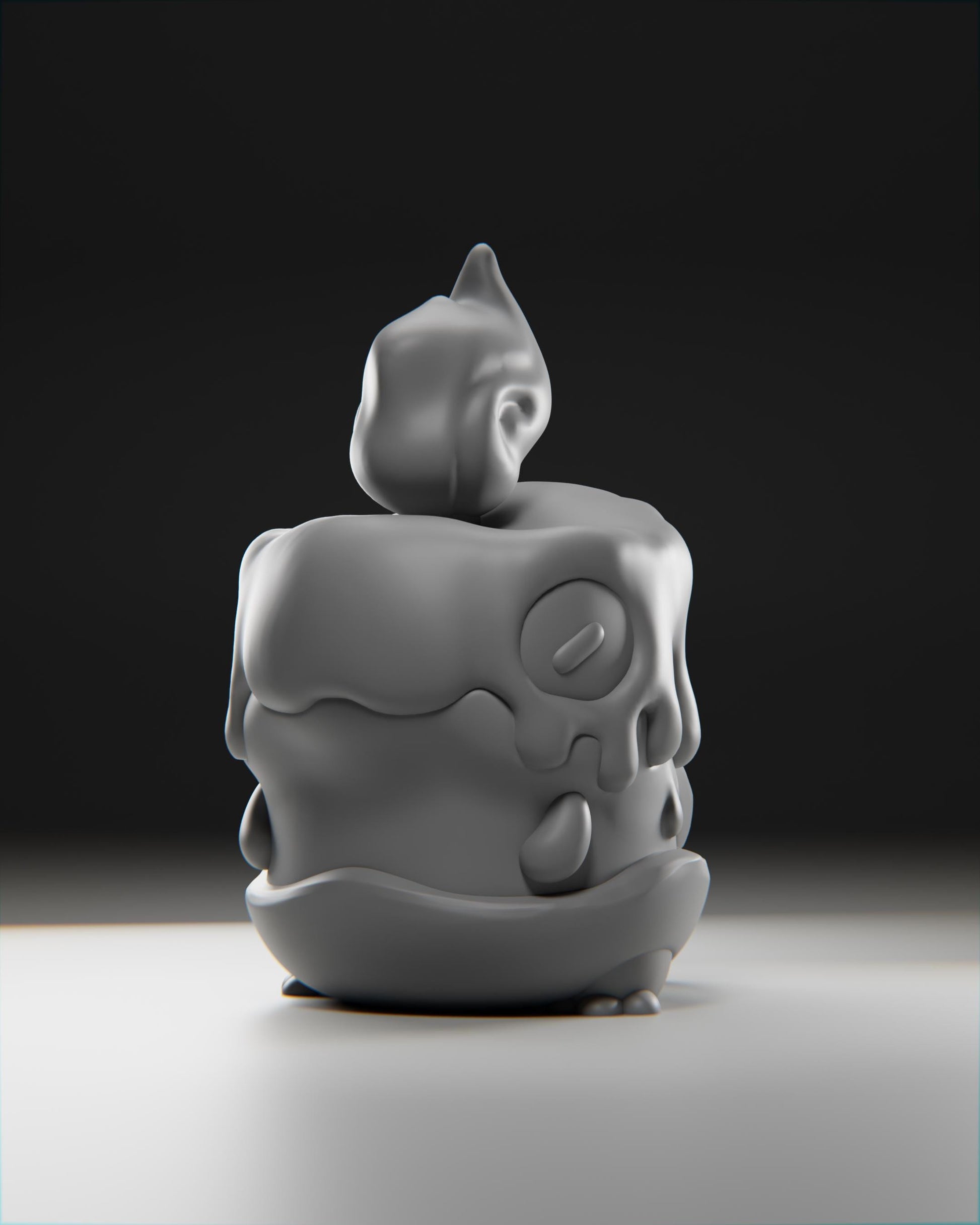 Wickii - UNPAINTED 3D Resin Figure - Grumpii Art Toy