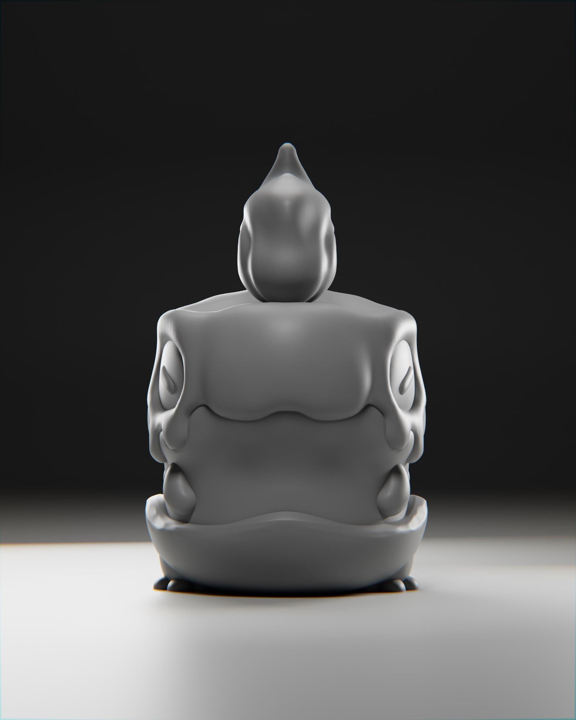 Wickii - UNPAINTED 3D Resin Figure - Grumpii Art Toy