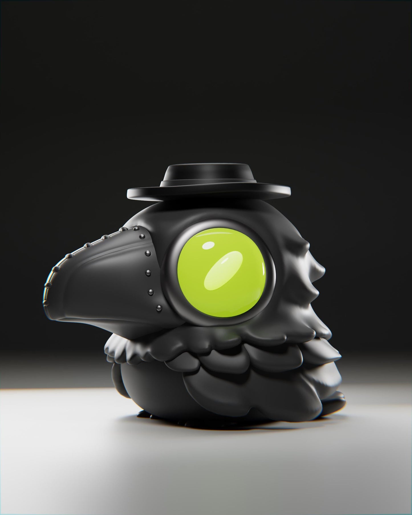 Plague Crow - UNPAINTED 3D Resin Figure - Grumpii Art Toy
