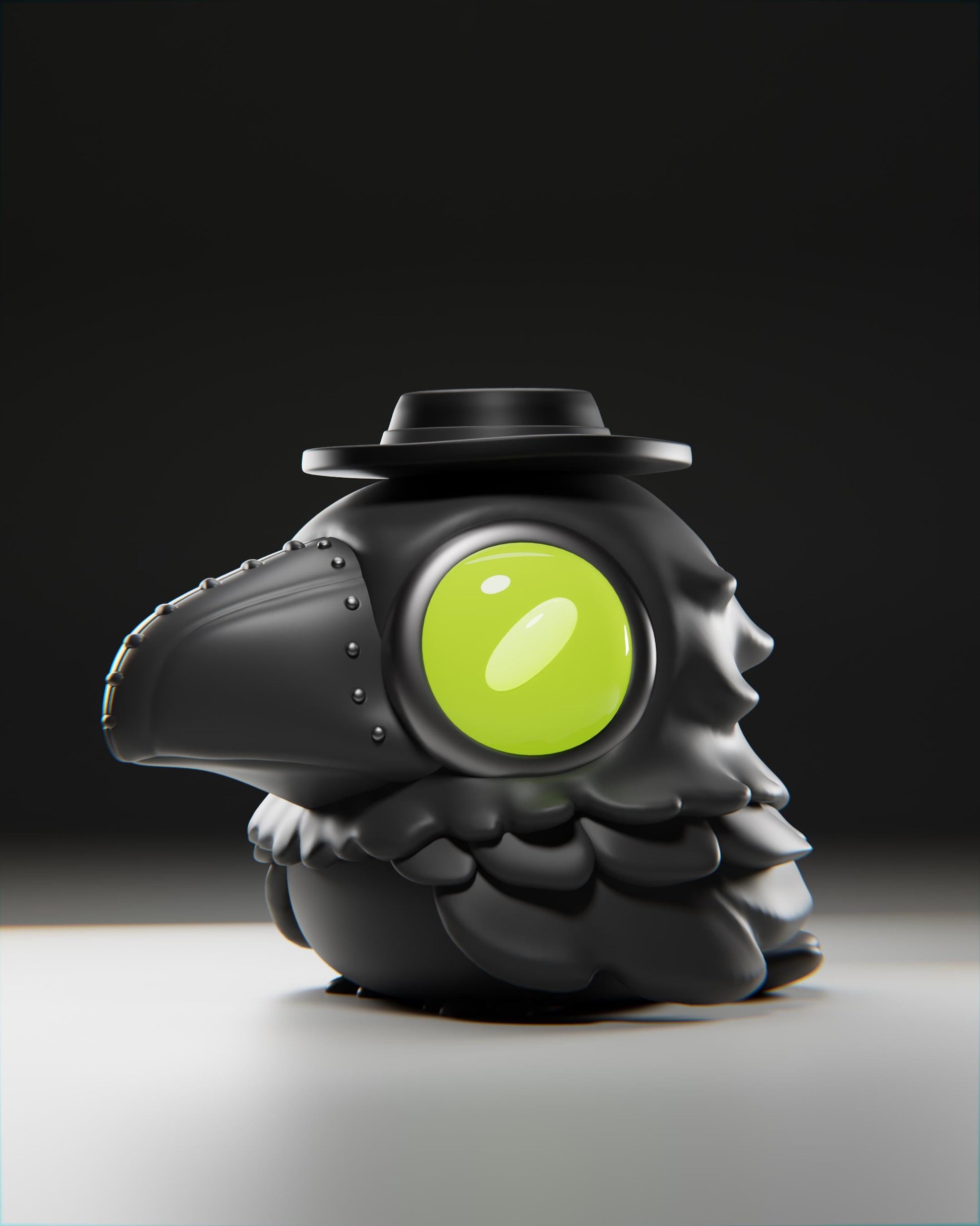 Plague Crow - UNPAINTED 3D Resin Figure - Grumpii Art Toy