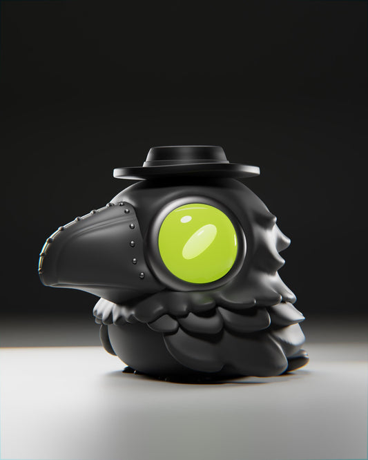 Plague Crow - UNPAINTED 3D Resin Figure - Grumpii Art Toy