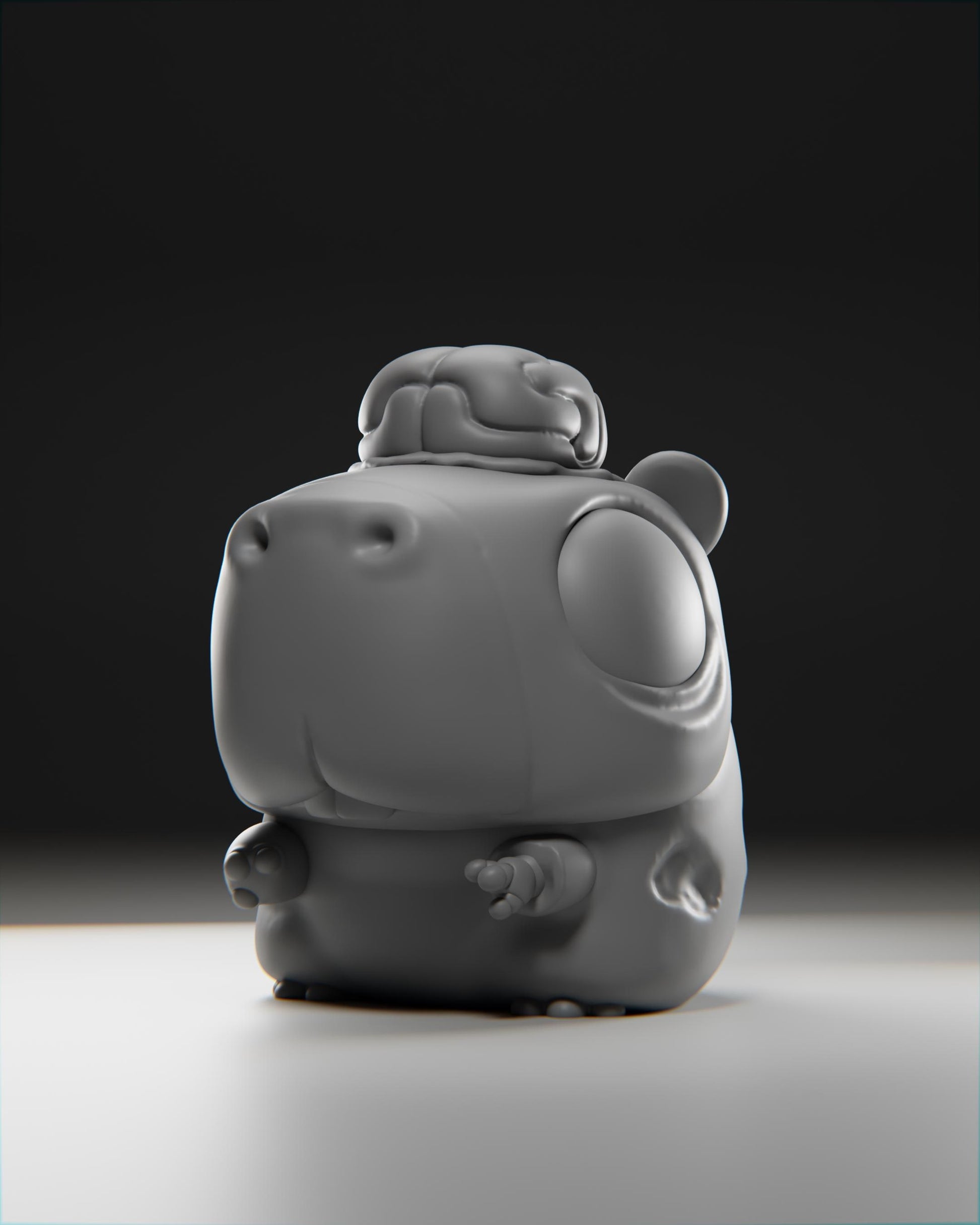 Zombiibara - UNPAINTED 3D Resin Figure - Grumpii Art Toy