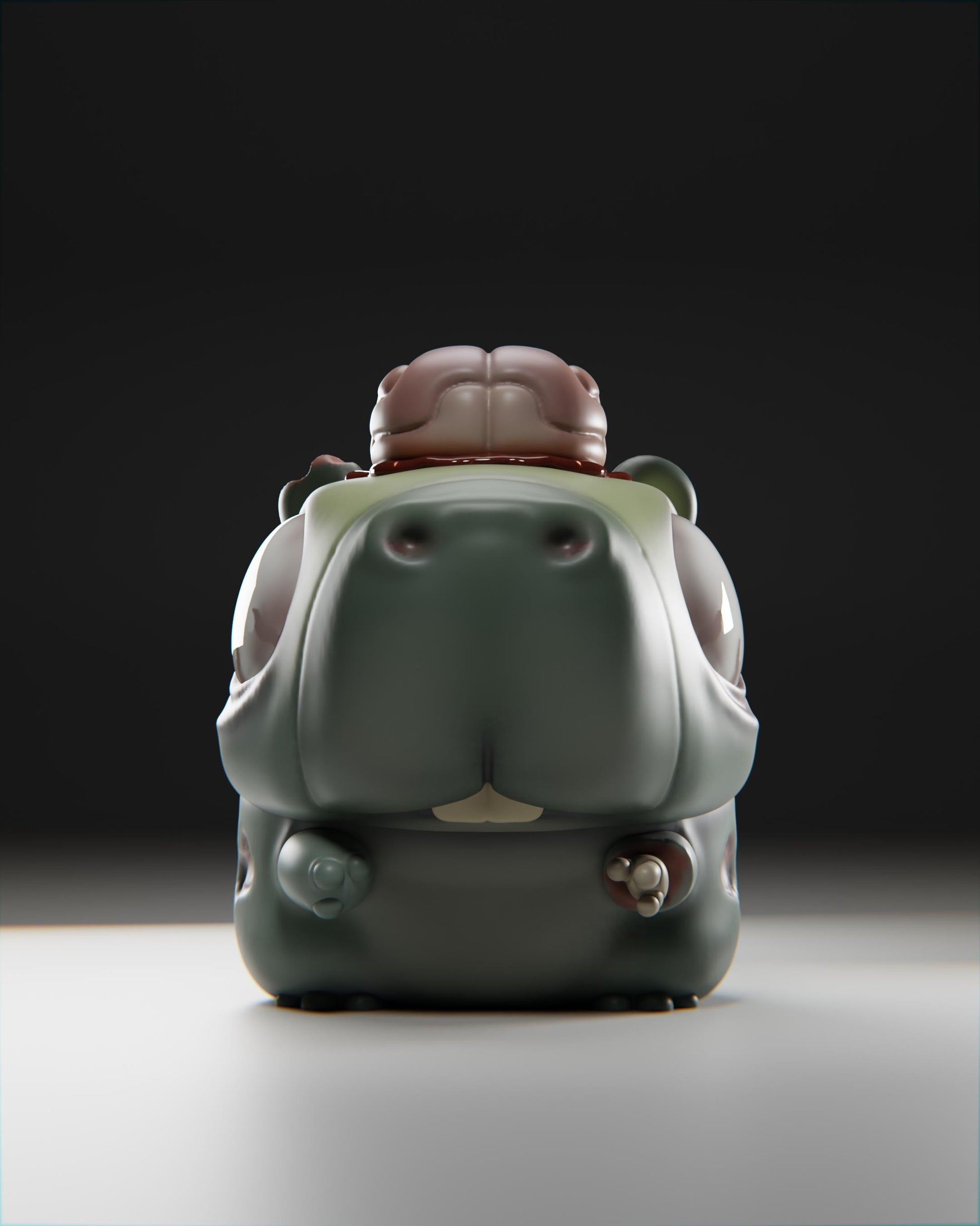 Zombiibara - UNPAINTED 3D Resin Figure - Grumpii Art Toy
