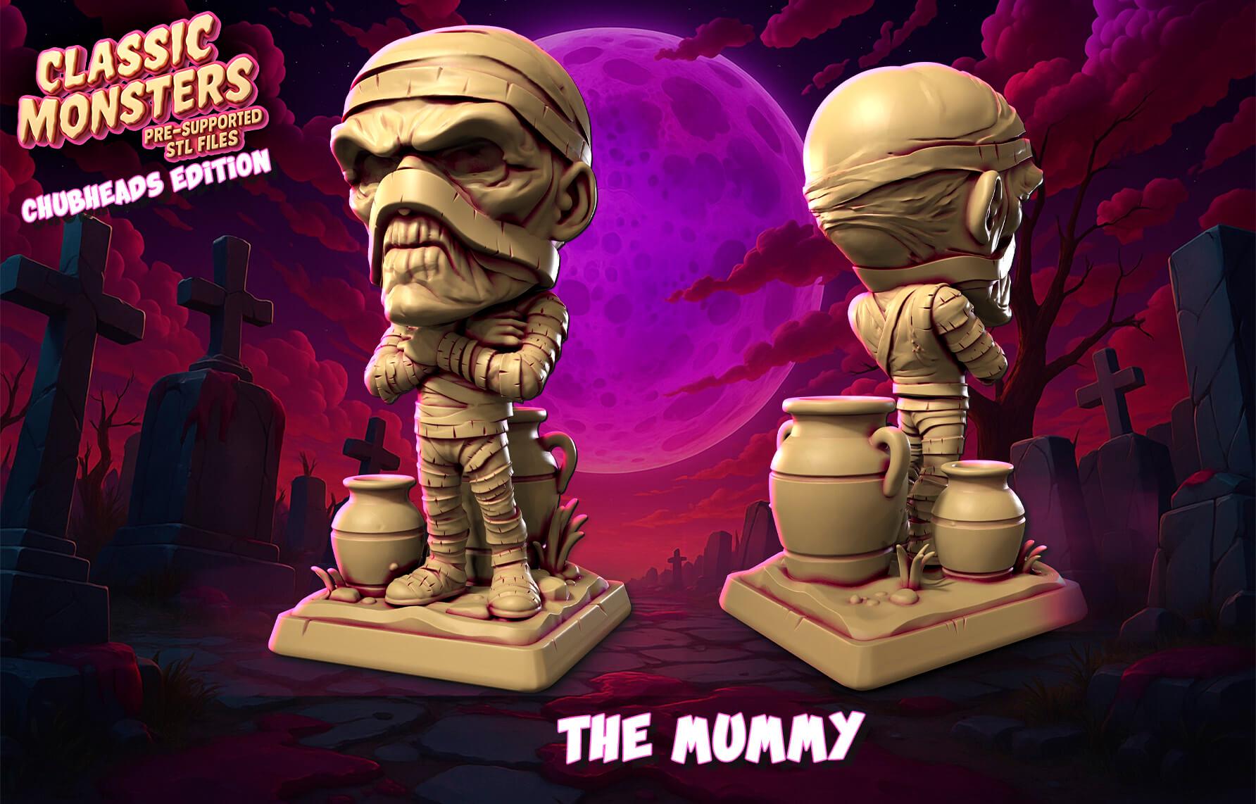 The Mummy Chubhead - FAN ART Classic Monster Collection - Heroes and Beasts