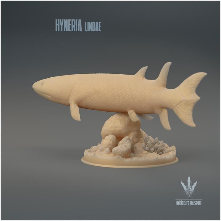 Hyneria lindae : The Prehistoric Lobe-finned Fish - UNPAINTED 3D Resin Figure - Miniature Museum