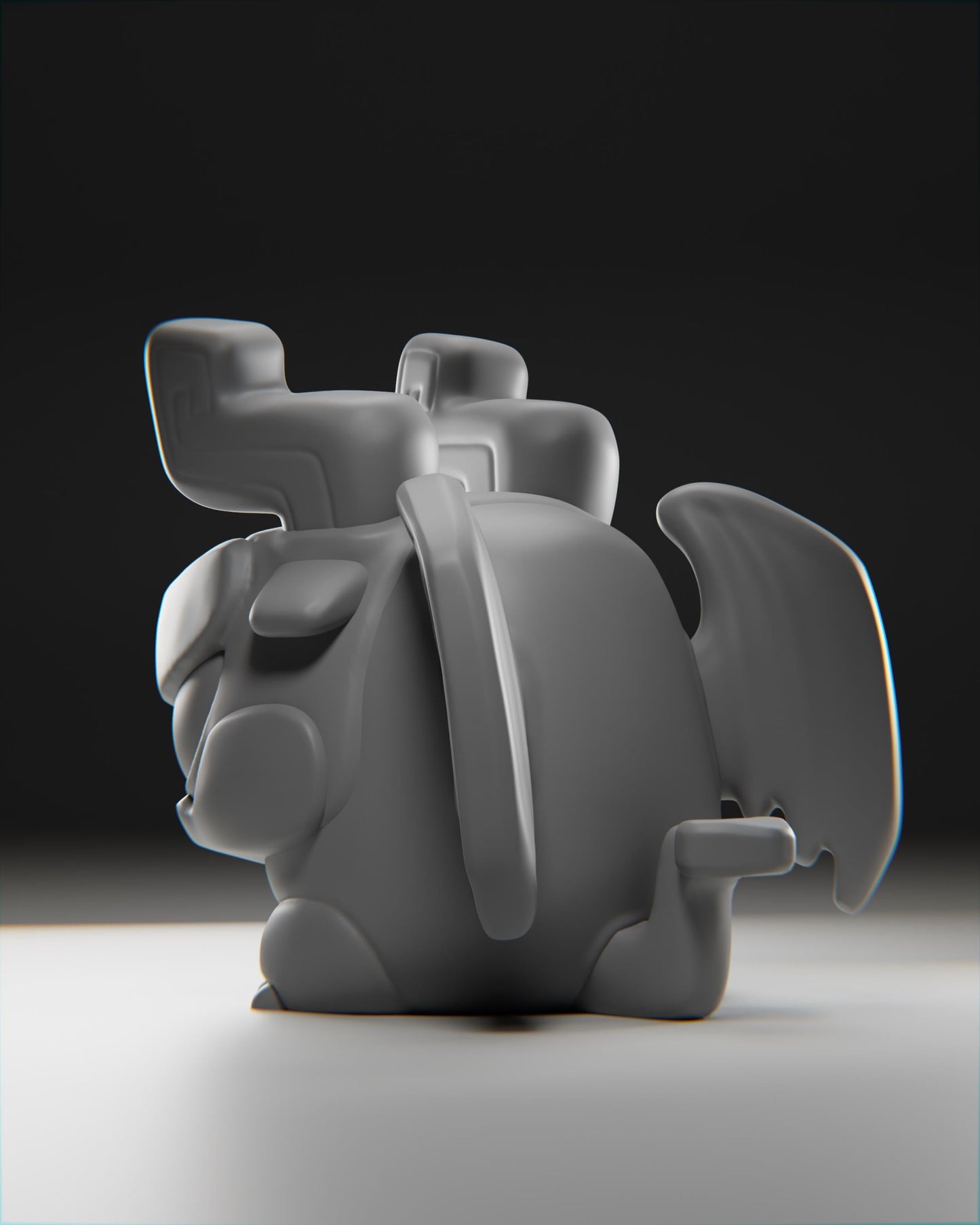Gargoylii - UNPAINTED 3D Resin Figure - Grumpii Art Toy