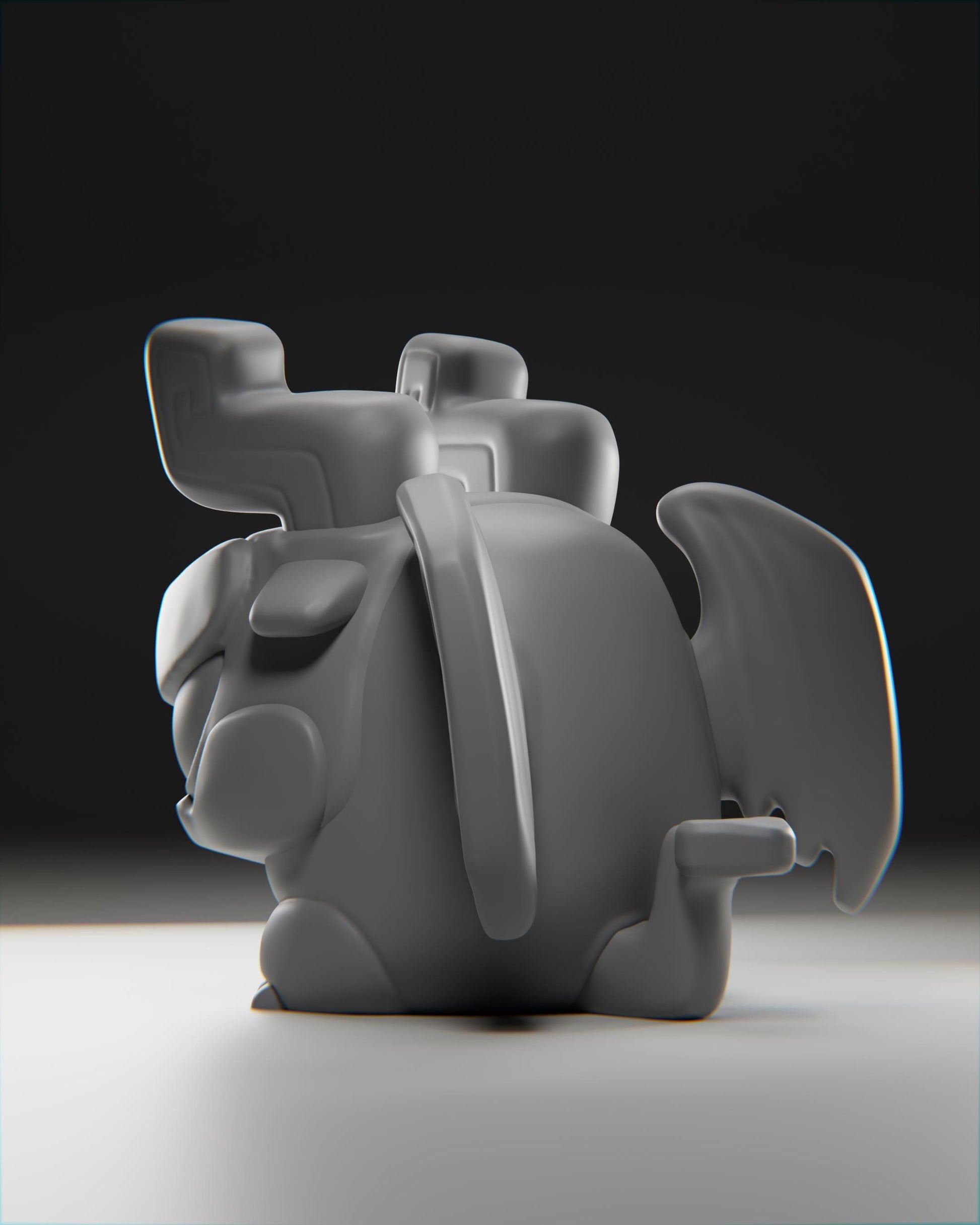 Gargoylii - UNPAINTED 3D Resin Figure - Grumpii Art Toy