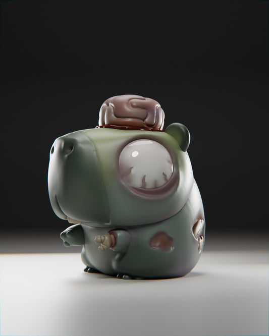 Zombiibara - UNPAINTED 3D Resin Figure - Grumpii Art Toy