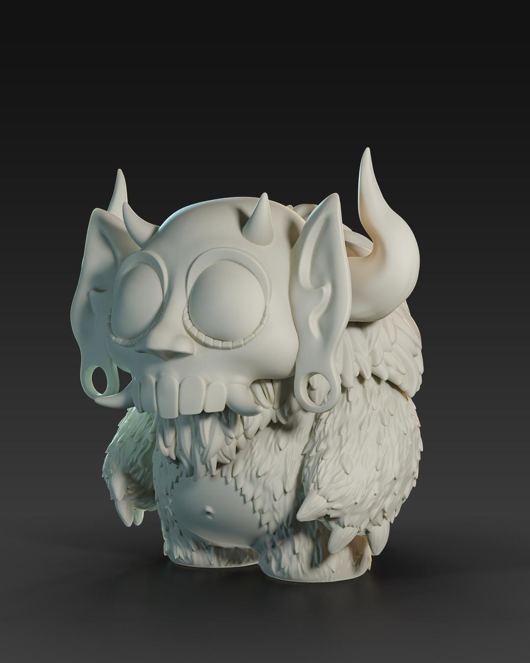 Voodoos Bears Lucifer - UNPAINTED 3D Resin Figure - Doreki Studio