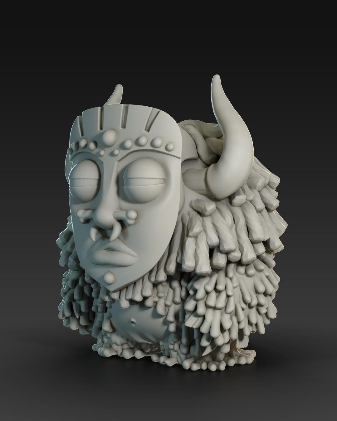 Voodoos Bears Witch Doctor - UNPAINTED 3D Resin Figure - Doreki Studio