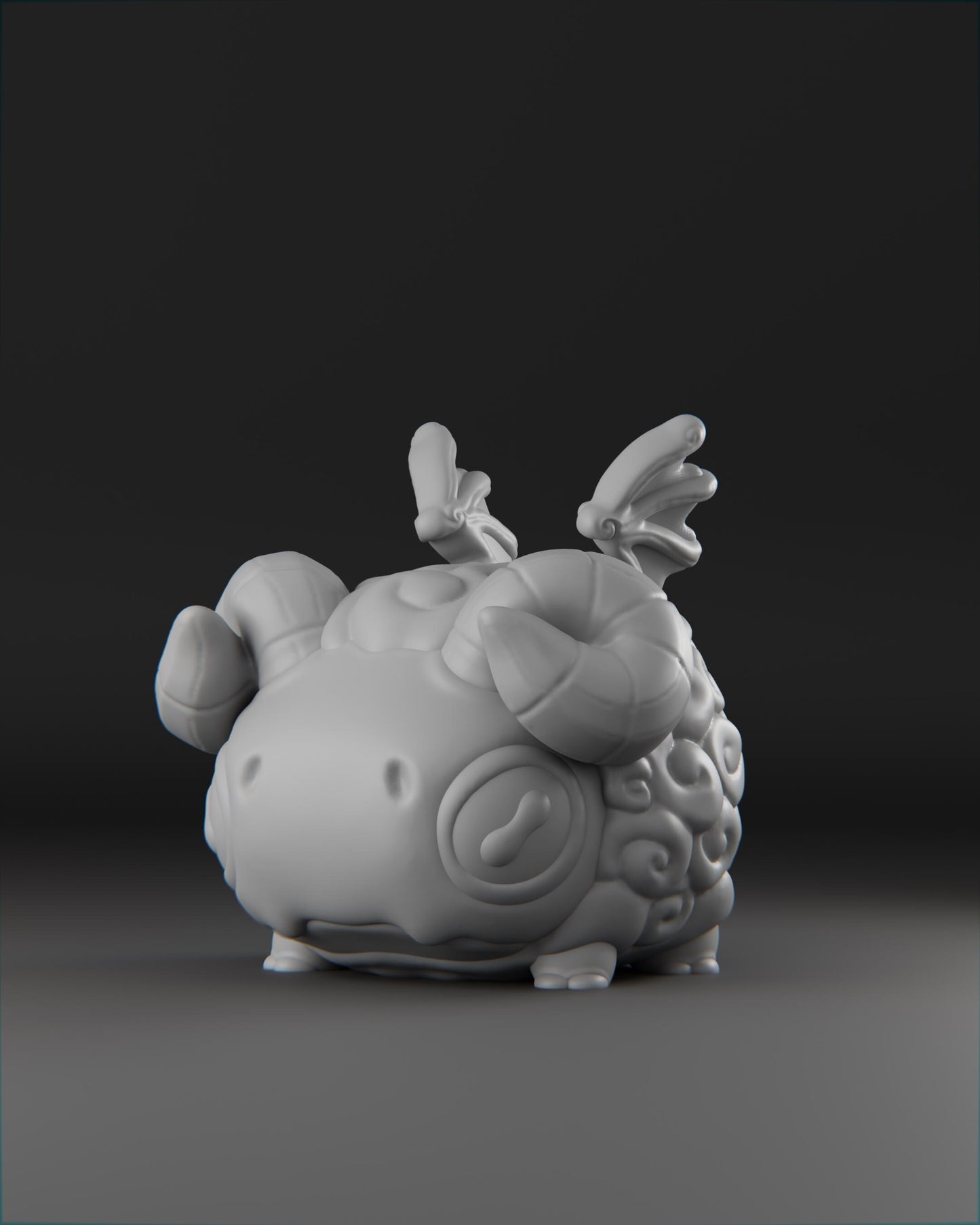 Baardrek - UNPAINTED 3D Resin Figure - Grumpii Art Toy