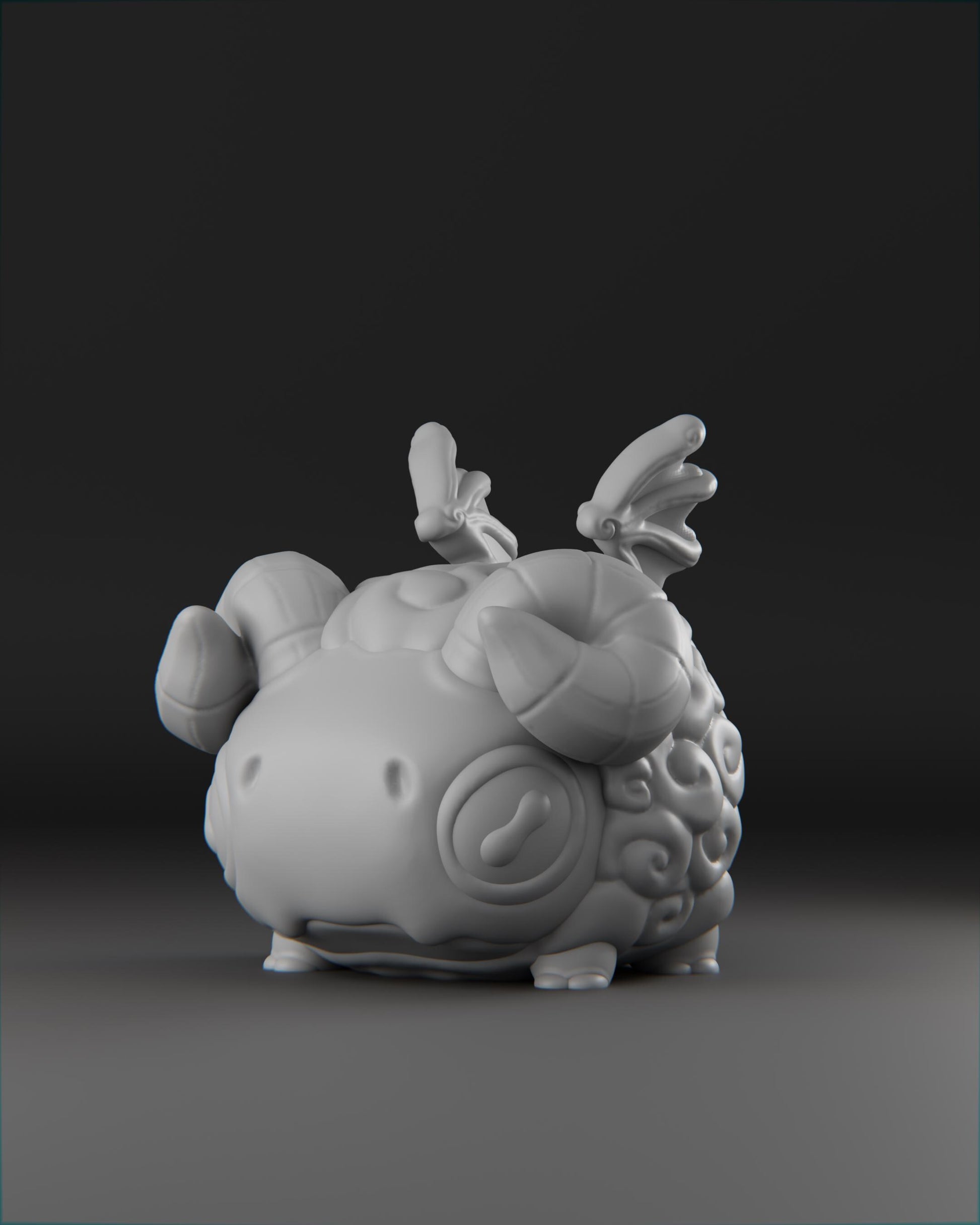 Baardrek - UNPAINTED 3D Resin Figure - Grumpii Art Toy