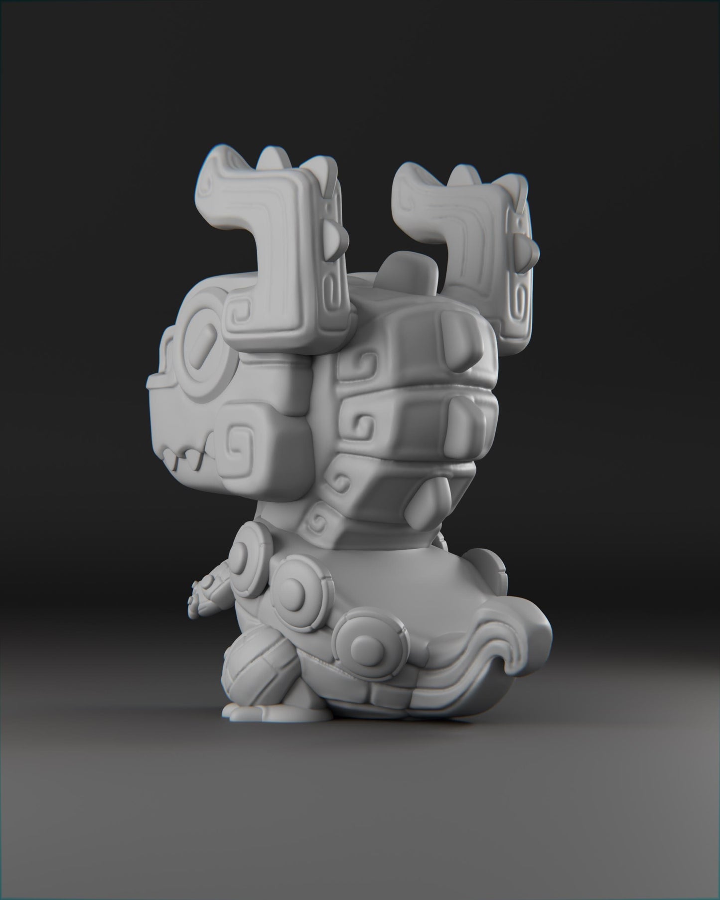 Drakkar - UNPAINTED 3D Resin Figure - Grumpii Art Toy
