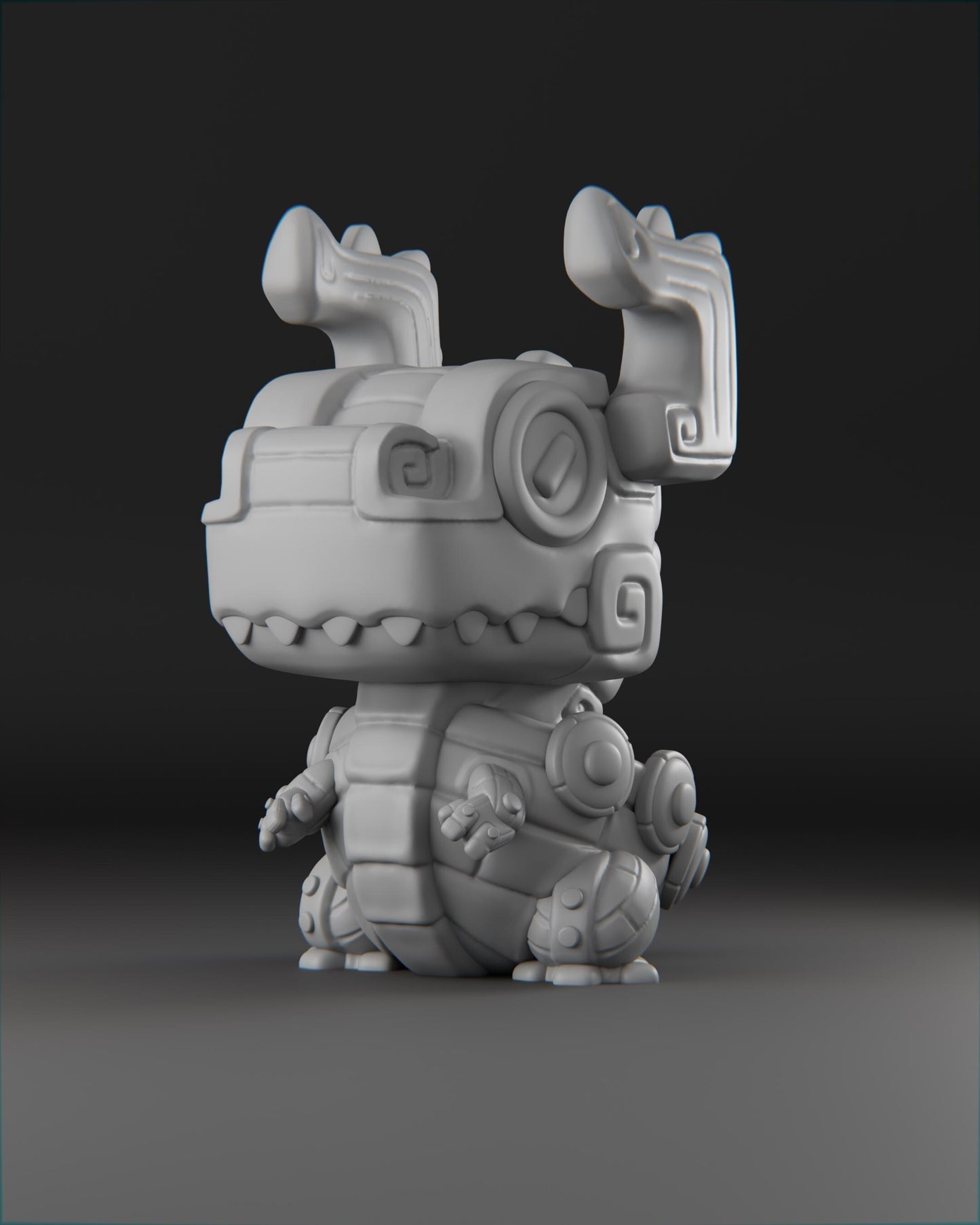 Drakkar - UNPAINTED 3D Resin Figure - Grumpii Art Toy