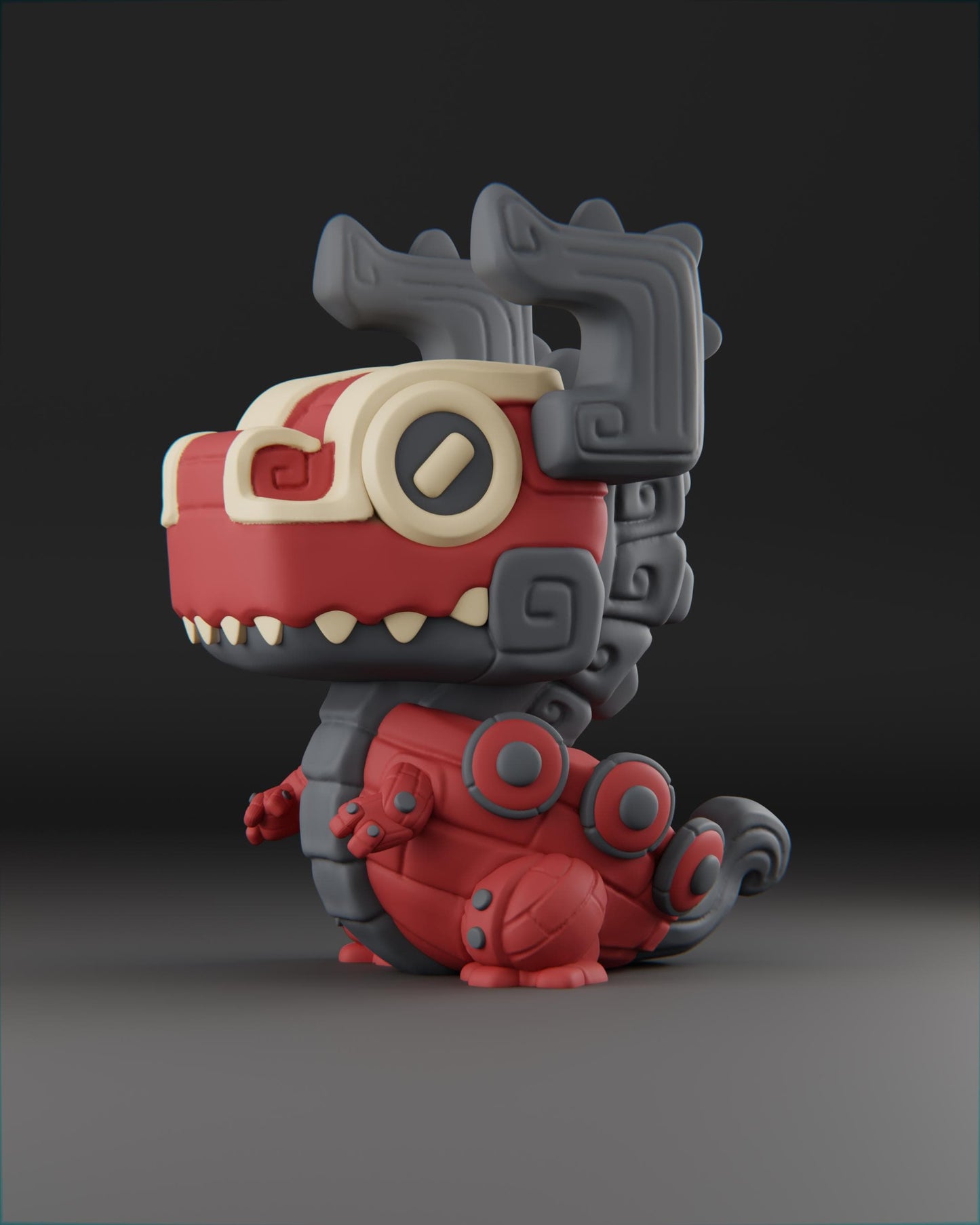 Drakkar - UNPAINTED 3D Resin Figure - Grumpii Art Toy