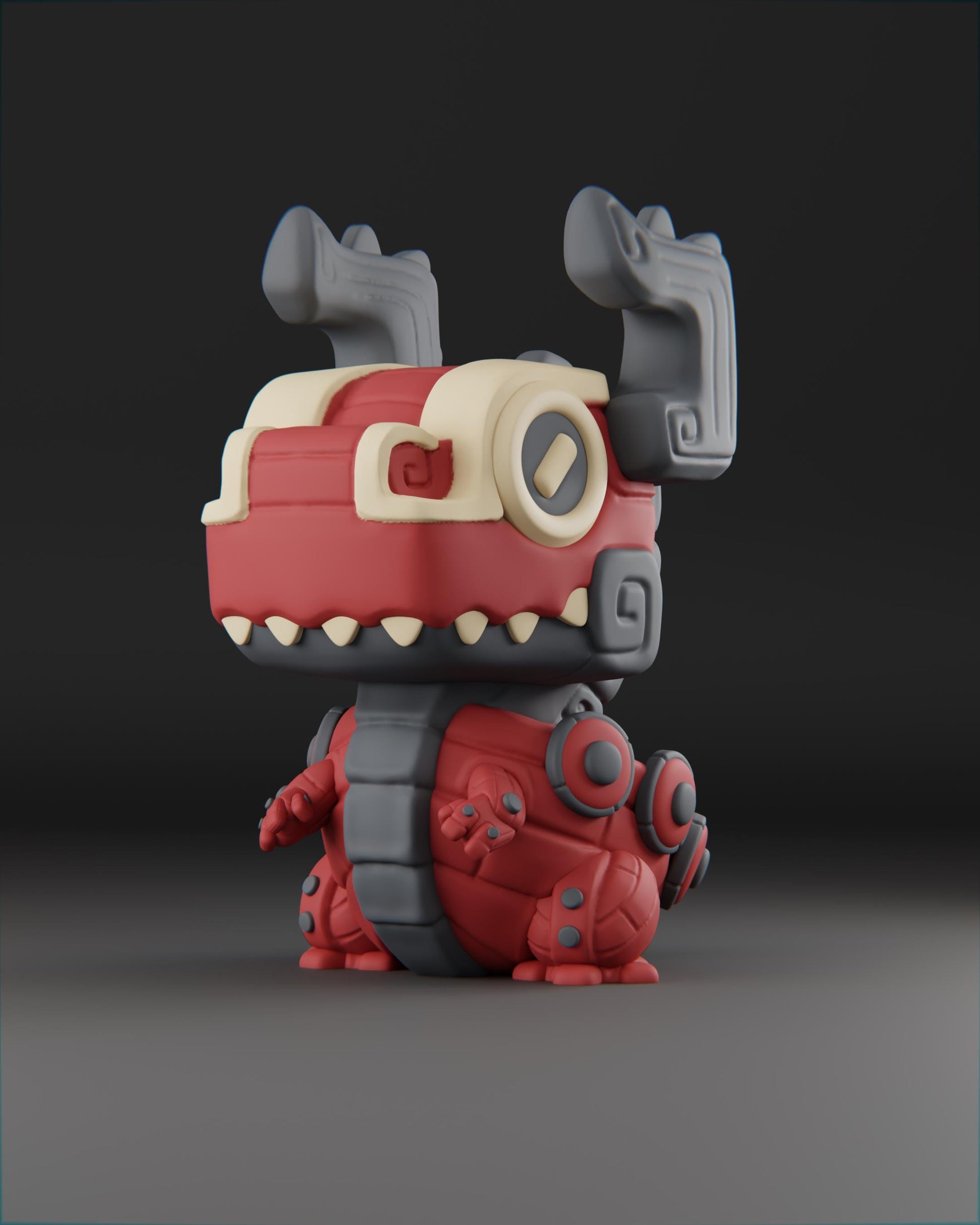 Drakkar - UNPAINTED 3D Resin Figure - Grumpii Art Toy