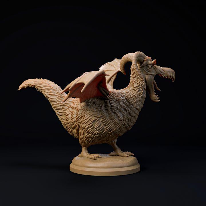 Dodo dragon - UNPAINTED 3D Resin Figure - Dino and Dog Miniatures
