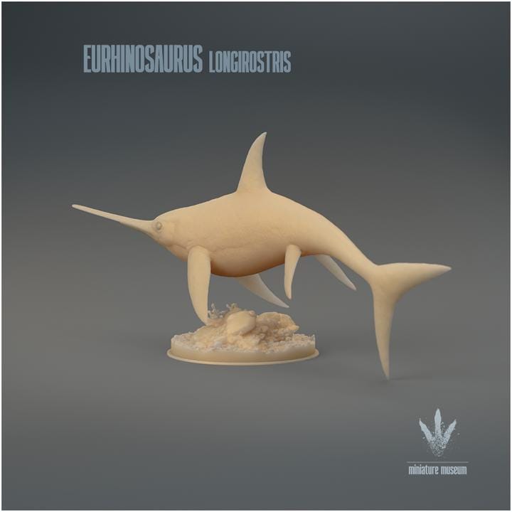 Eurhinosaurus longirostris : The Well-nosed Lizard - UNPAINTED 3D Resin Figure - Miniature Museum