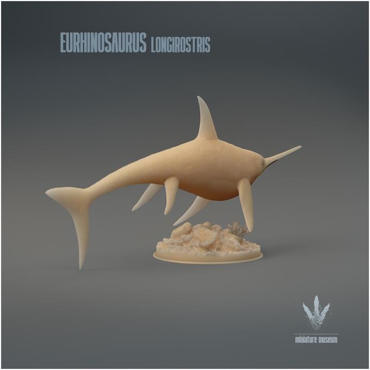 Eurhinosaurus longirostris : The Well-nosed Lizard - UNPAINTED 3D Resin Figure - Miniature Museum