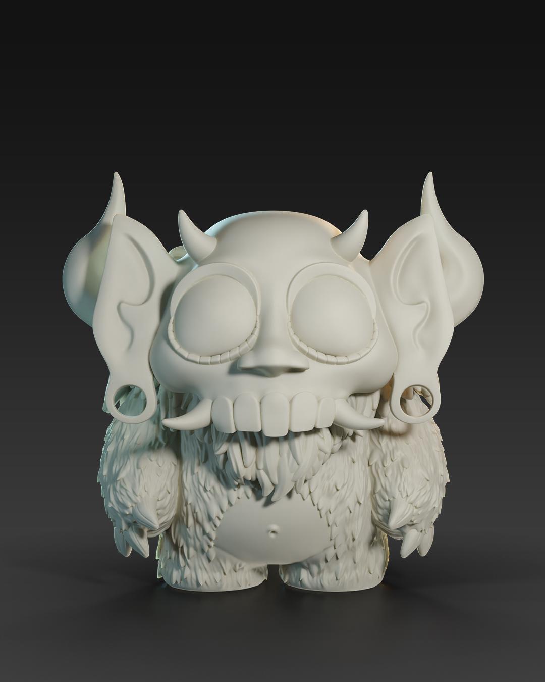 Voodoos Bears Lucifer - UNPAINTED 3D Resin Figure - Doreki Studio