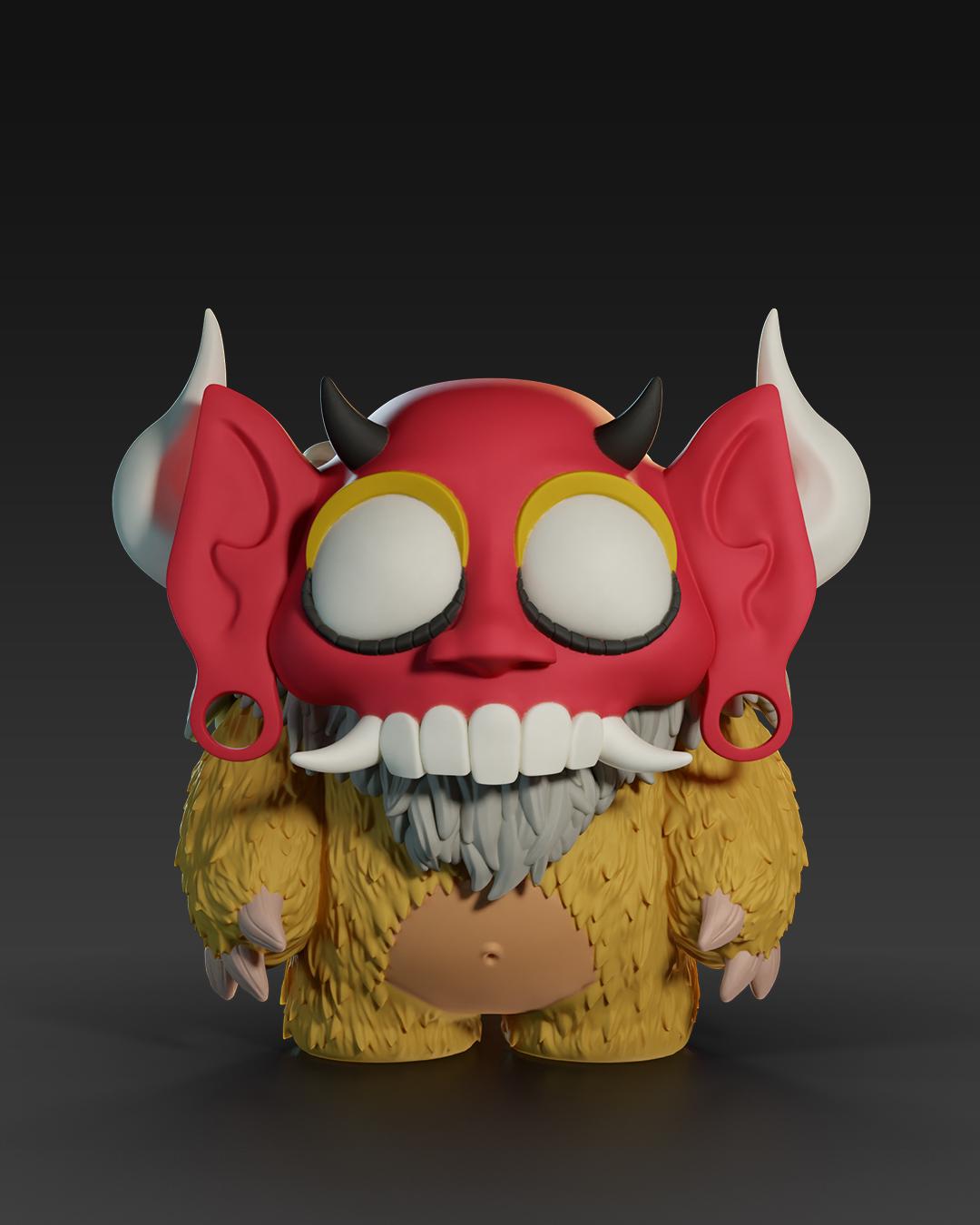 Voodoos Bears Lucifer - UNPAINTED 3D Resin Figure - Doreki Studio