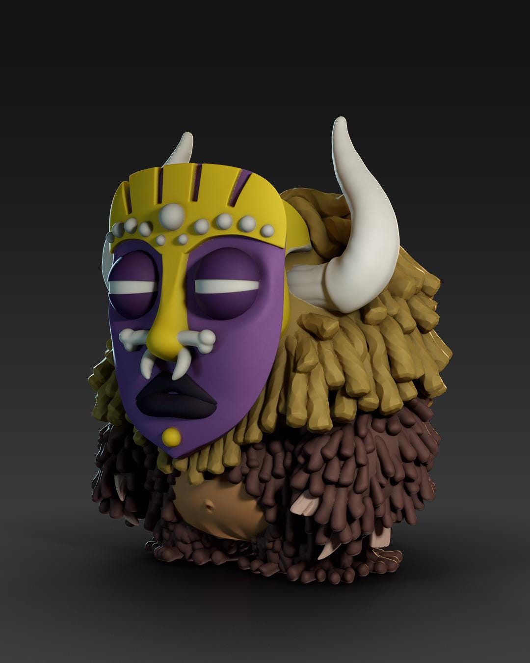 Voodoos Bears Witch Doctor - UNPAINTED 3D Resin Figure - Doreki Studio