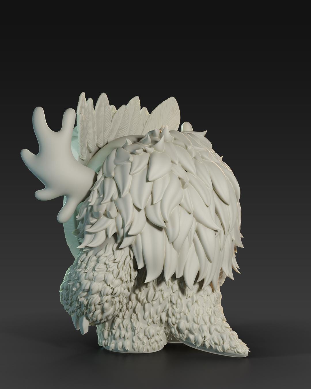 Voodoos Bears Forest Shaman - UNPAINTED 3D Resin Figure - Doreki Studio