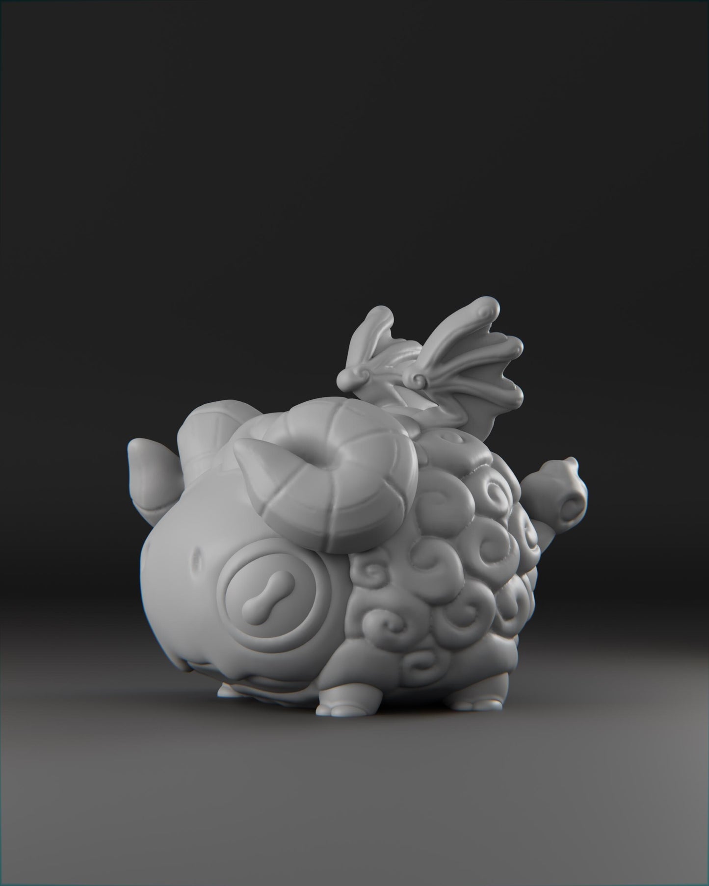 Baardrek - UNPAINTED 3D Resin Figure - Grumpii Art Toy