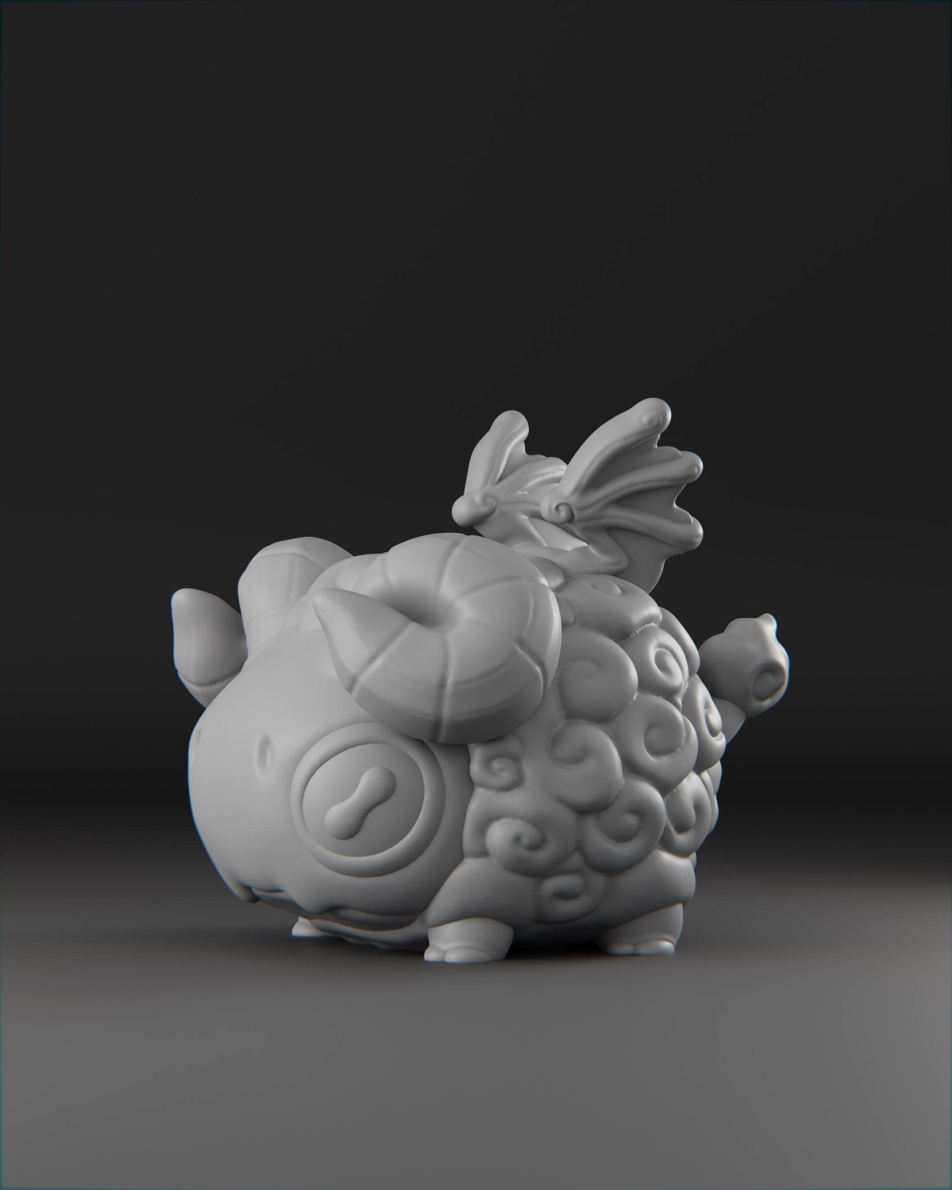 Baardrek - UNPAINTED 3D Resin Figure - Grumpii Art Toy
