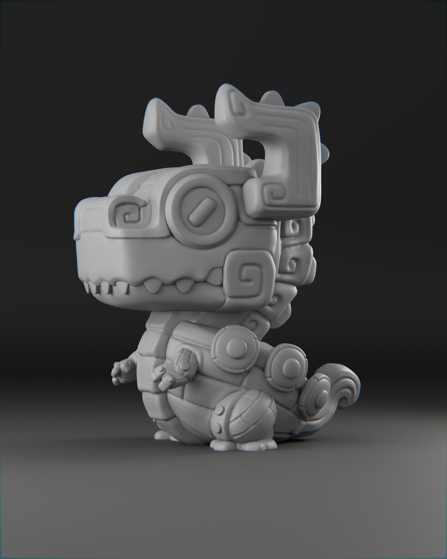 Drakkar - UNPAINTED 3D Resin Figure - Grumpii Art Toy