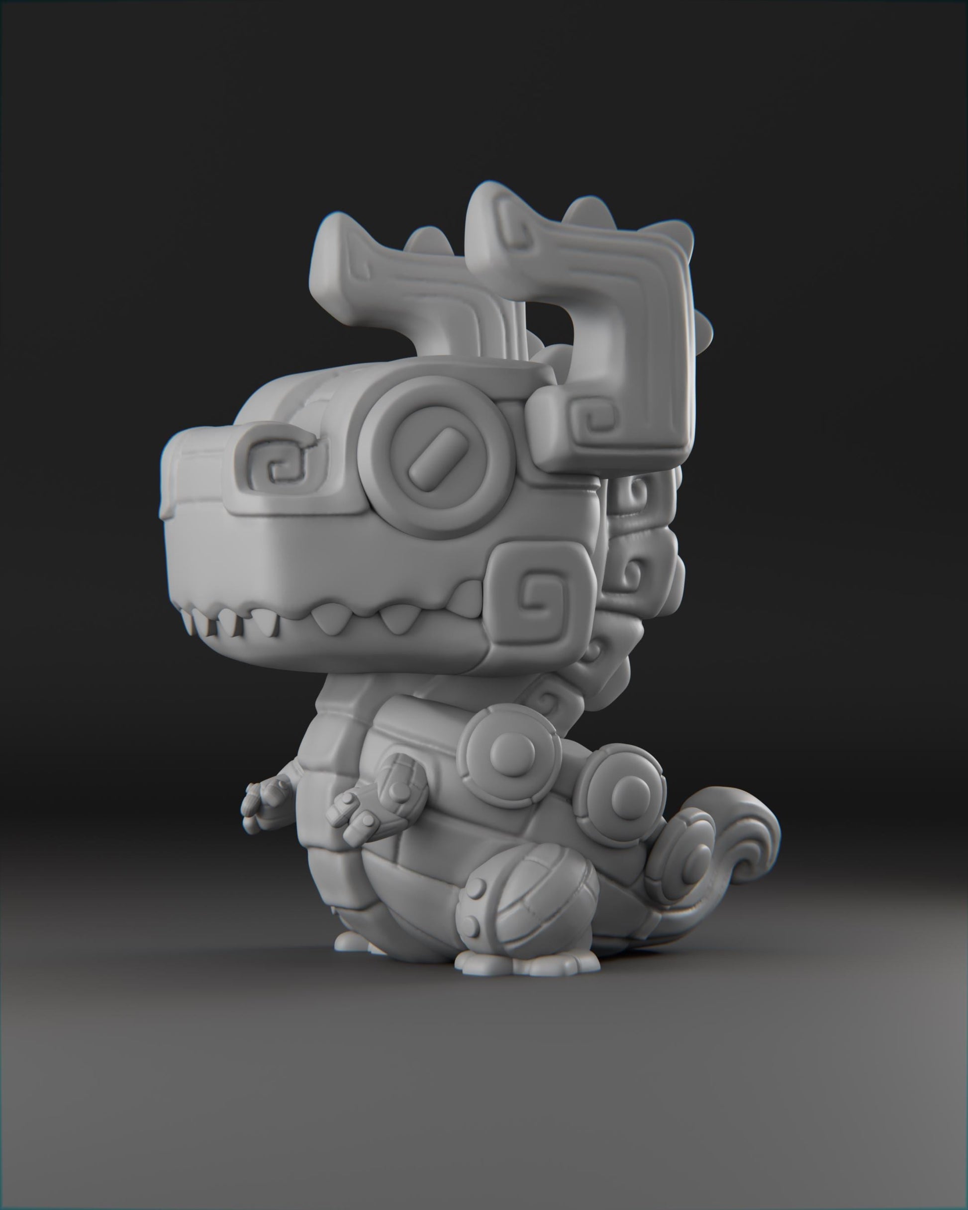 Drakkar - UNPAINTED 3D Resin Figure - Grumpii Art Toy