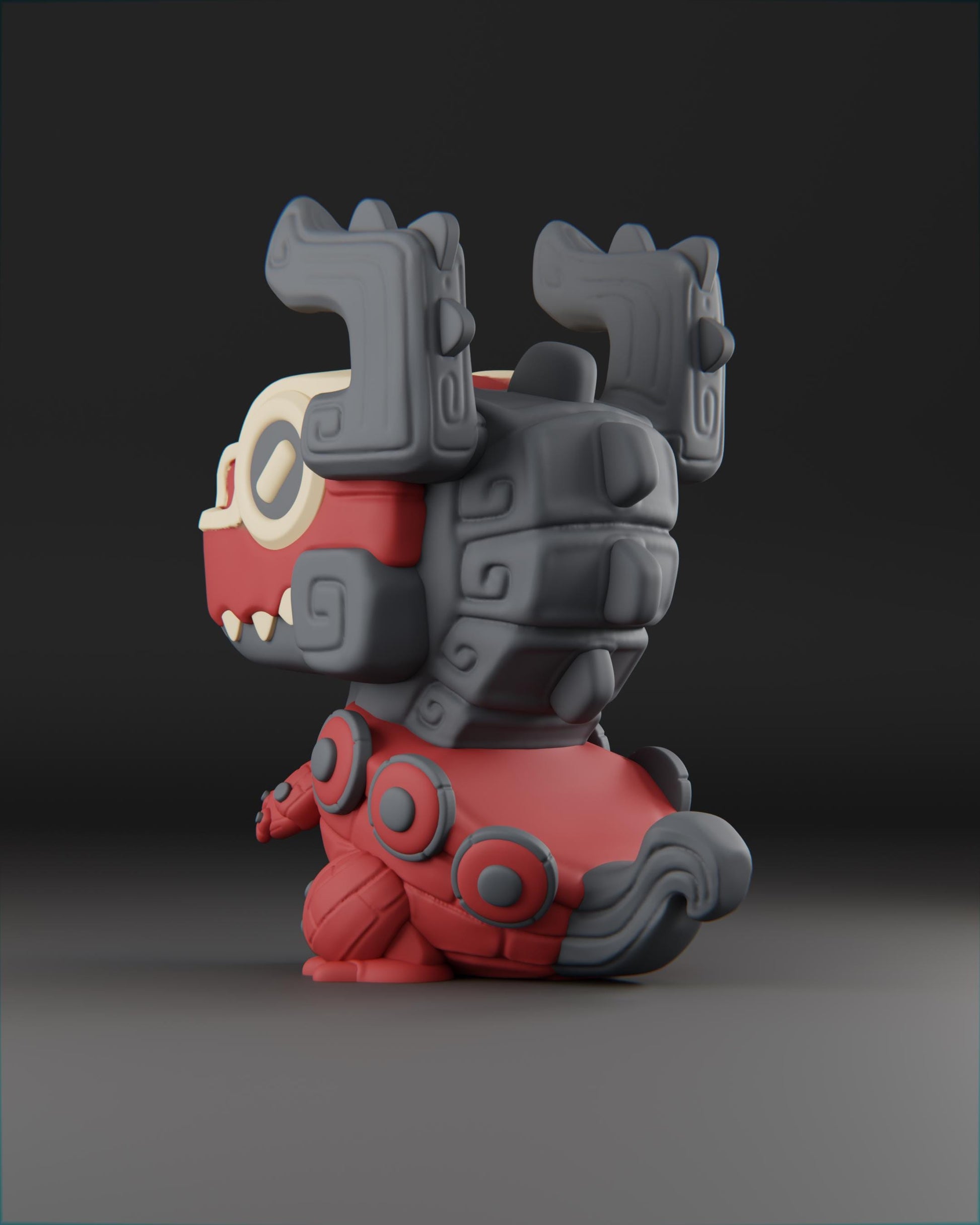 Drakkar - UNPAINTED 3D Resin Figure - Grumpii Art Toy