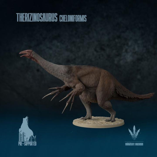 Therizinosaurus cheloniformis : Warning - UNPAINTED 3D Resin Figure - Miniature Museum