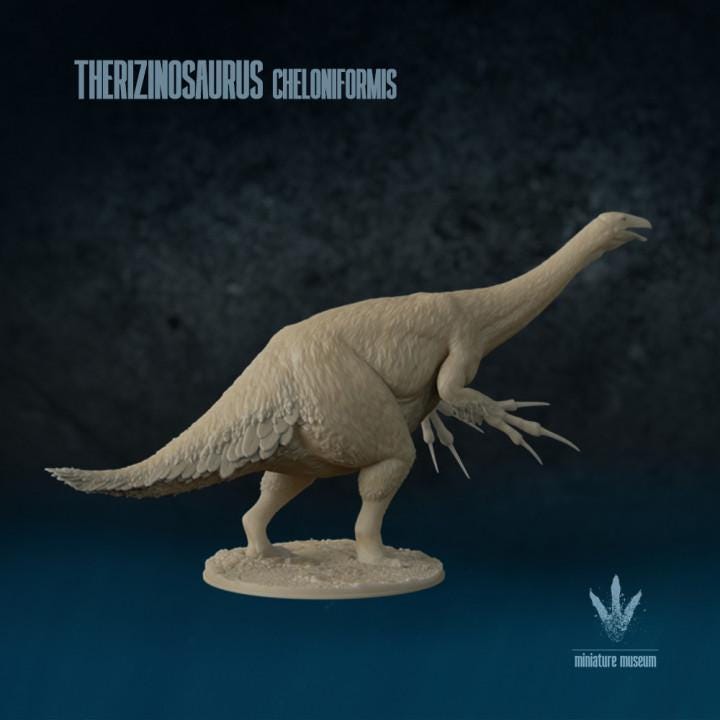 Therizinosaurus cheloniformis : Warning - UNPAINTED 3D Resin Figure - Miniature Museum