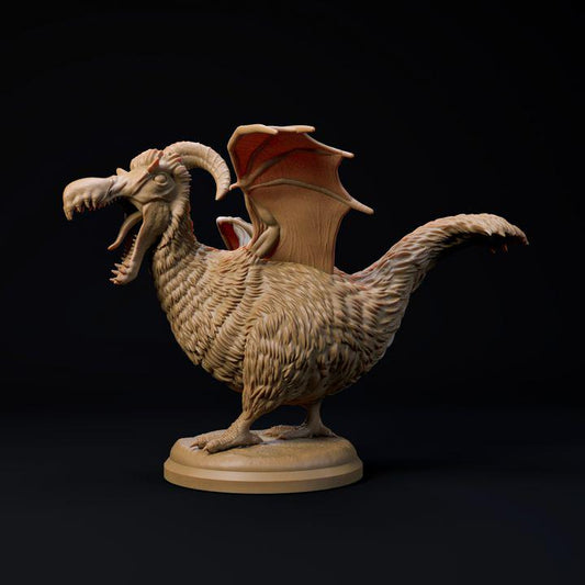 Dodo dragon - UNPAINTED 3D Resin Figure - Dino and Dog Miniatures
