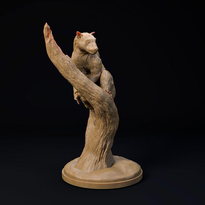 Thylacoleo or Marsupial lion resting - UNPAINTED 3D Resin Figure - Dino and Dog Miniatures