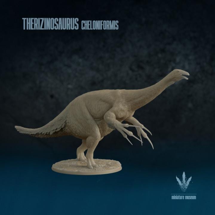 Therizinosaurus cheloniformis : Warning - UNPAINTED 3D Resin Figure - Miniature Museum
