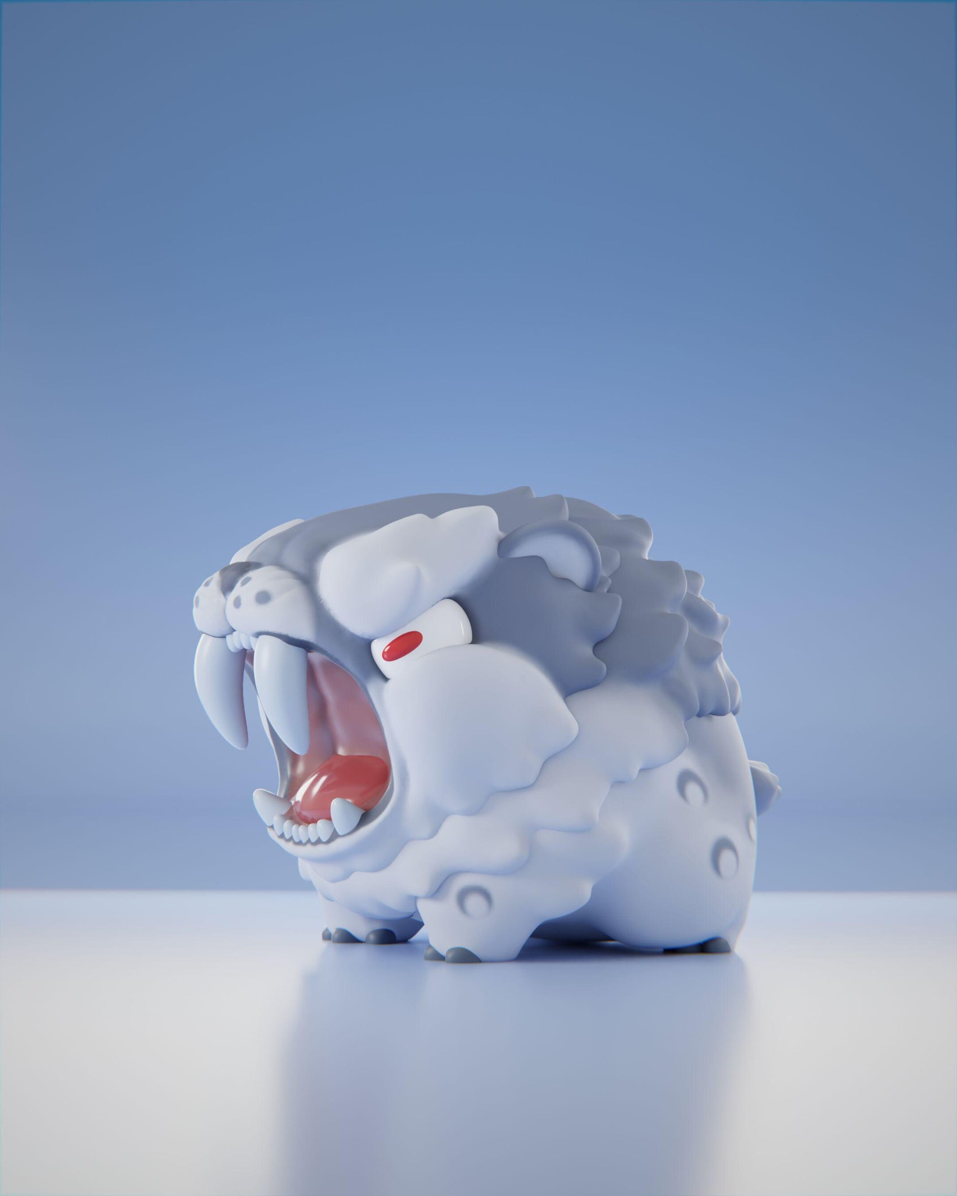 Frostiifang - UNPAINTED 3D Resin Figure - Grumpii Art Toy