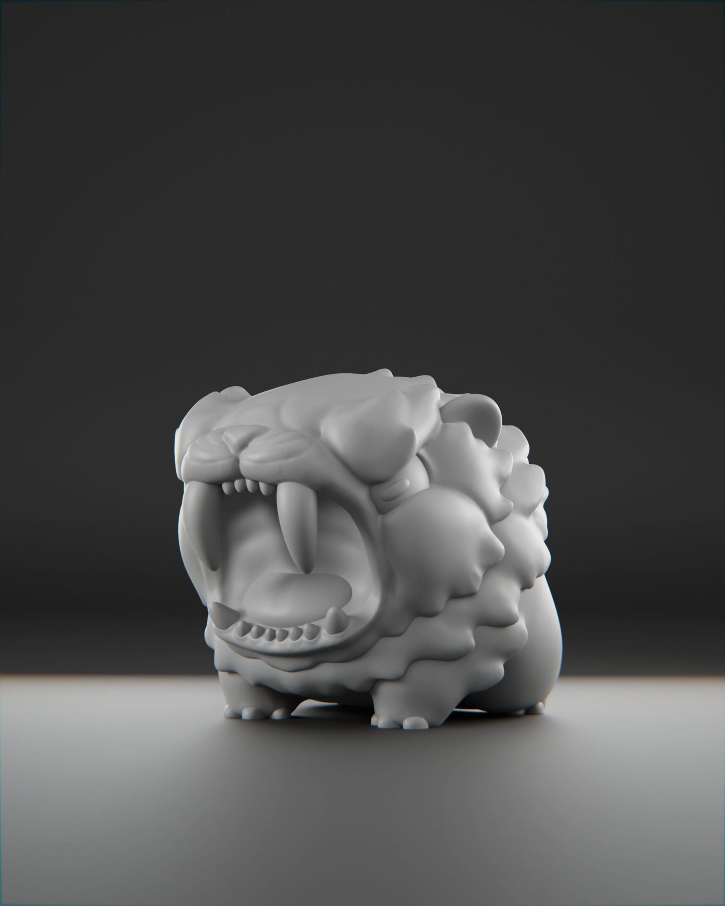 Frostiifang - UNPAINTED 3D Resin Figure - Grumpii Art Toy