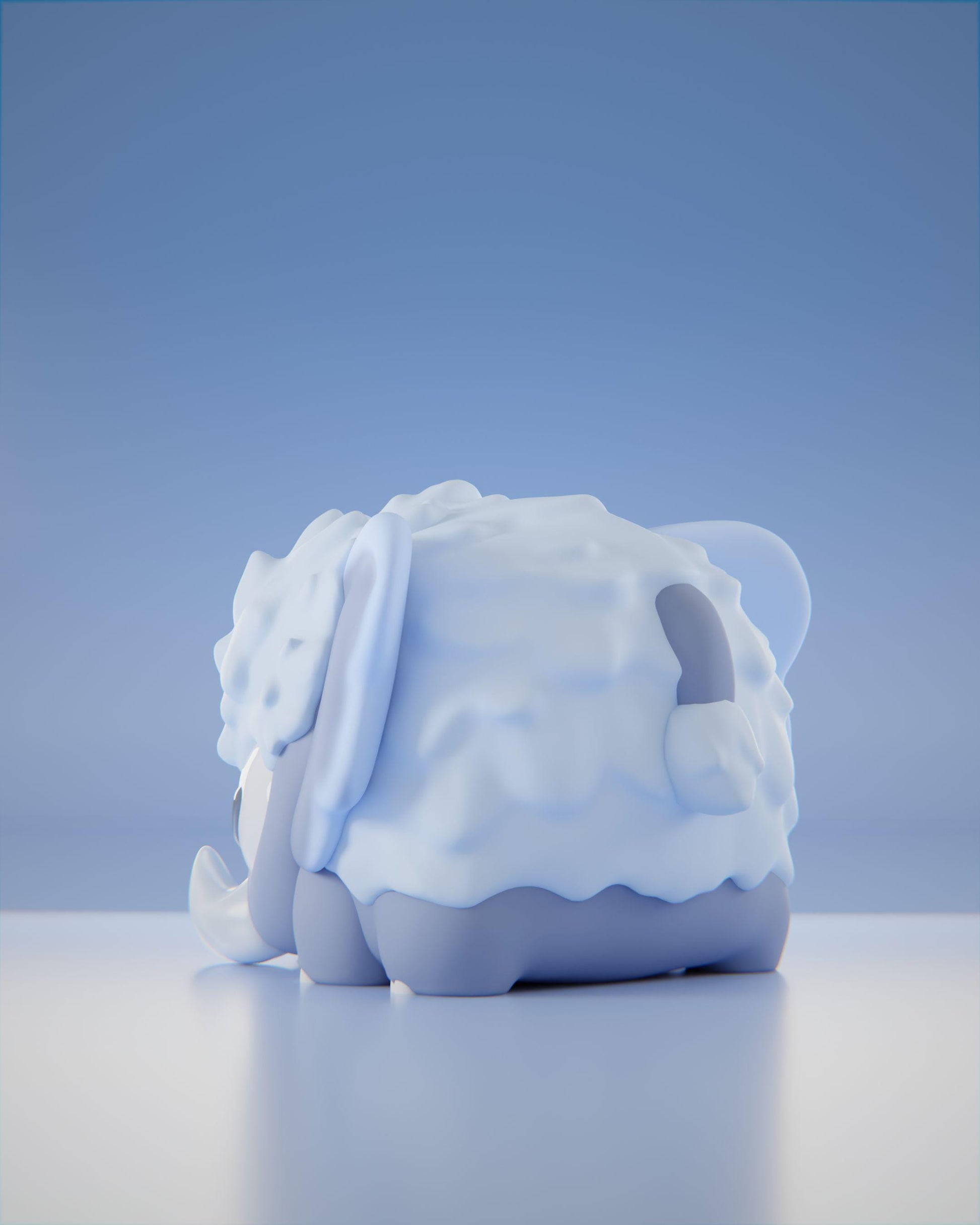 Snowmoth - UNPAINTED 3D Resin Figure - Grumpii Art Toy