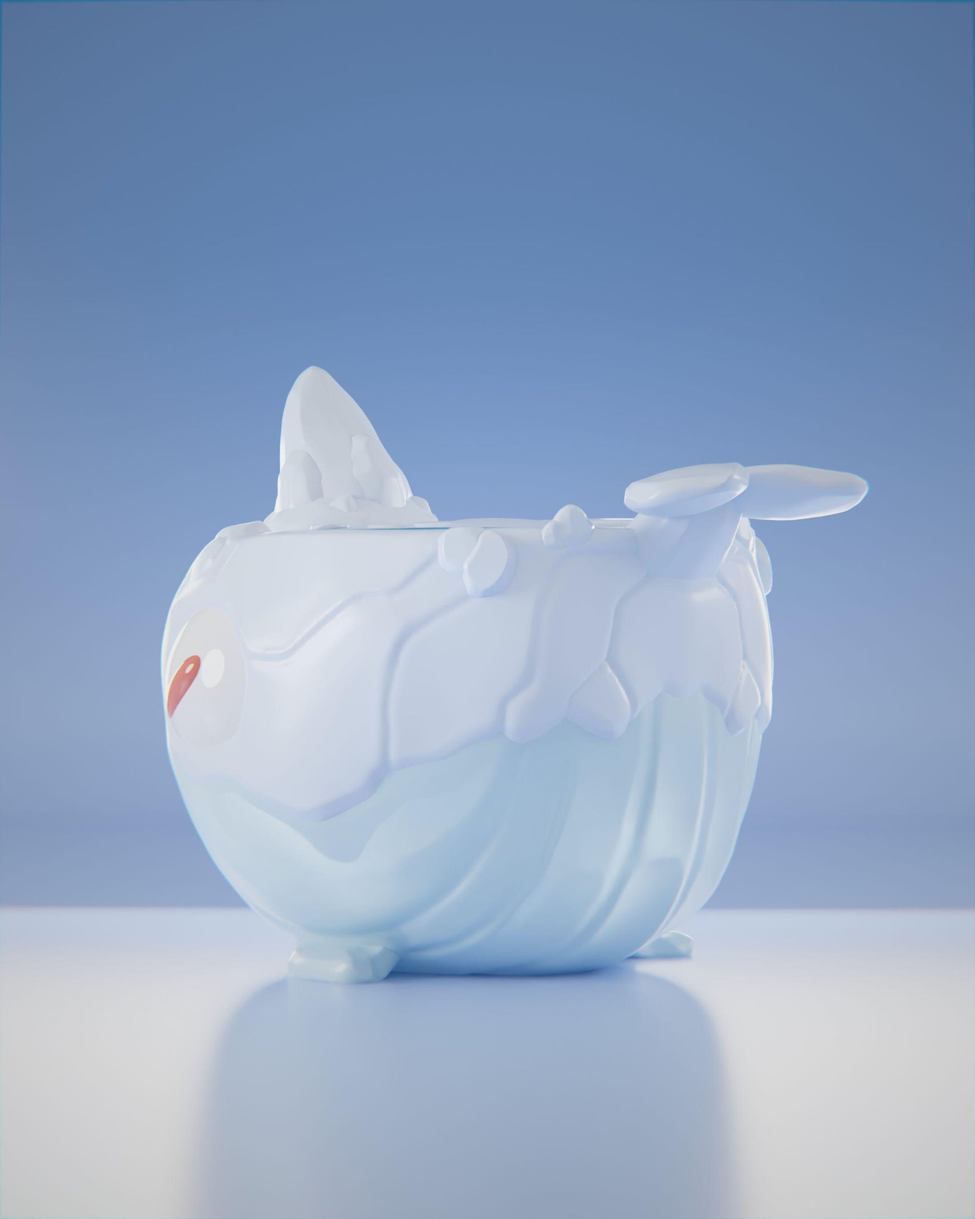 Whaleberg - UNPAINTED 3D Resin Figure - Grumpii Art Toy