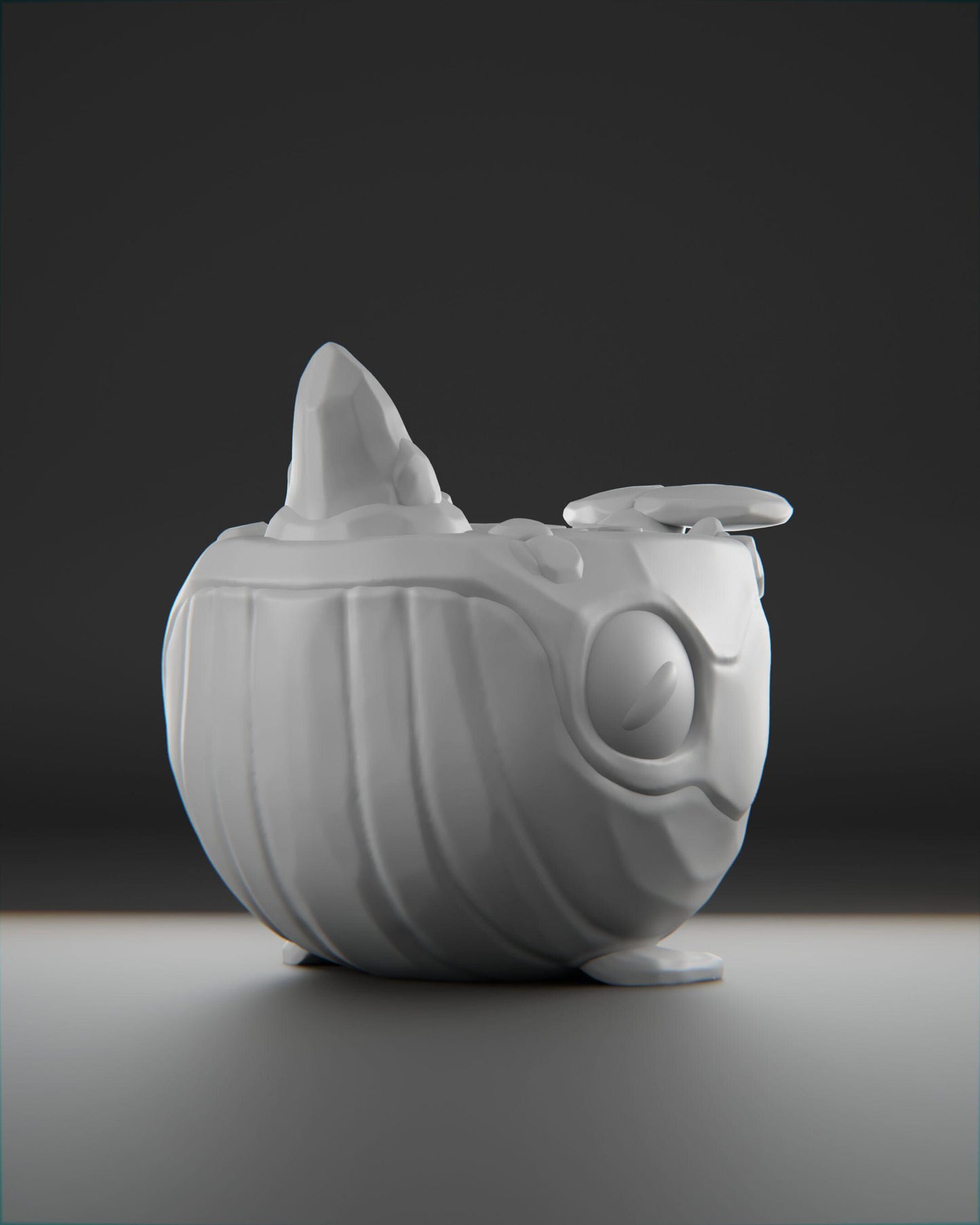 Whaleberg - UNPAINTED 3D Resin Figure - Grumpii Art Toy