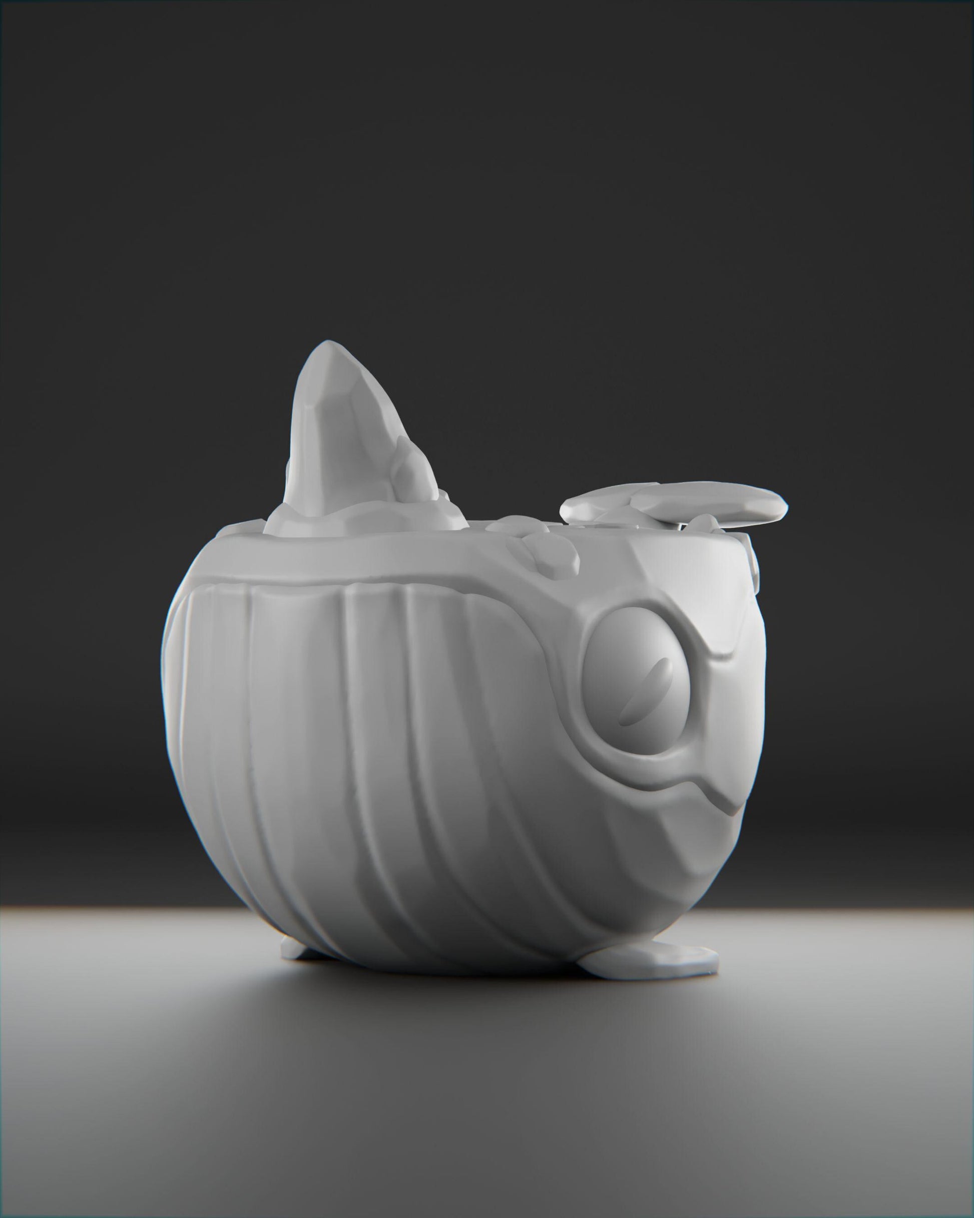 Whaleberg - UNPAINTED 3D Resin Figure - Grumpii Art Toy