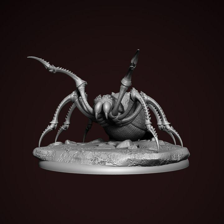 Giant spider attack - 3D Resin Print - Clynche Art