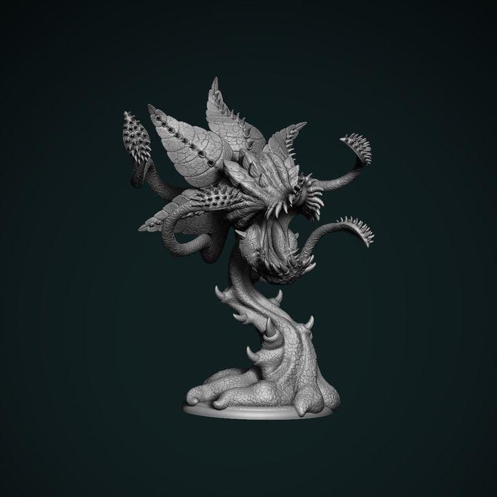 Carnivorous plant 3 - 3D Resin Print - Clynche Art