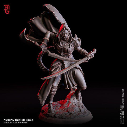 Returning Hero - Nyxara, Tainted Blade - Flesh of Gods - UNPAINTED 3D Resin Figure