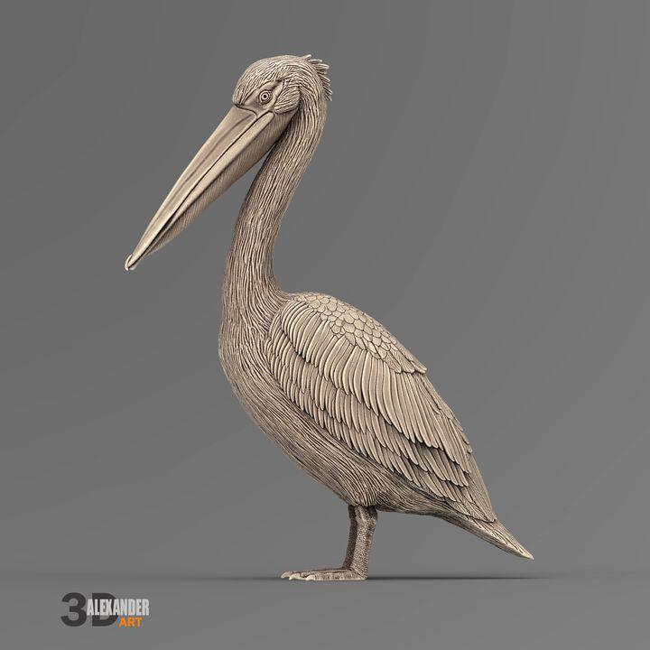 Pelican - UNPAINTED 3D figure - Alexander3dart